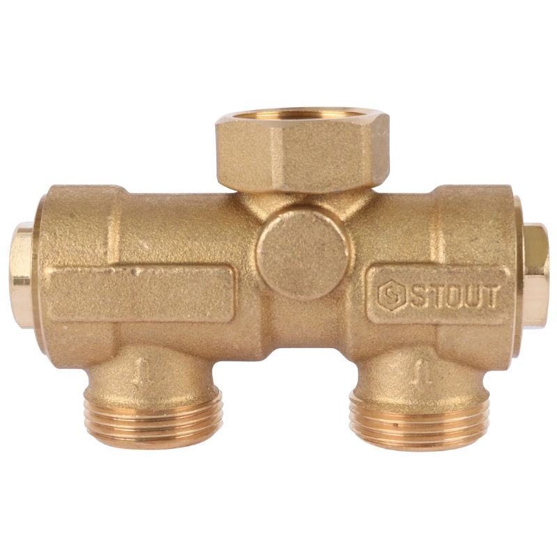 Комплект трехходового клапана Stout SFB-0001-000001 для котла + бойлера