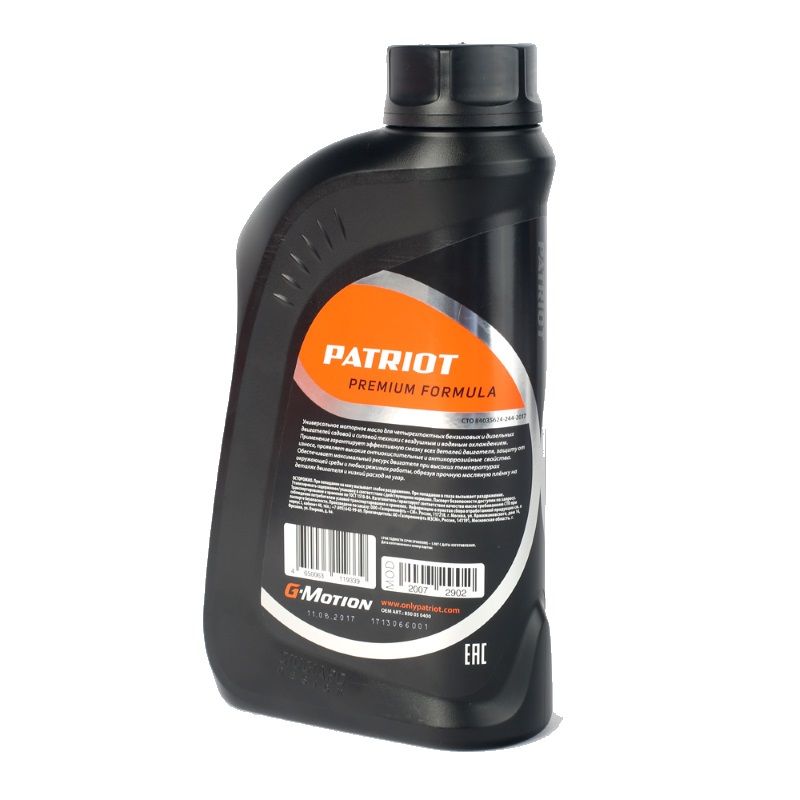 Масло минеральное для 4t тактного двигателя Patriot G-Motion HD SAE 30 4Т TERRA 850030400, 1 л