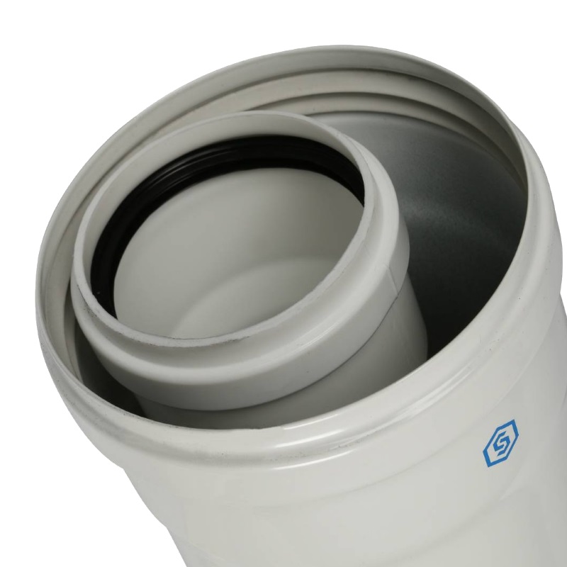 Коаксиальная труба Stout SCA-8610-002000 2000 мм, DN60/100, PP-FE