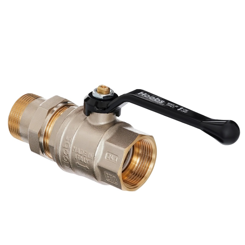 Кран шаровой Hoobs ORION 15126H, с американкой, НР/ВР 1'1/2'', с алюминиевым рычагом в Иваново