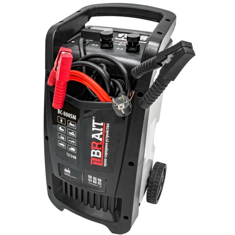 Устройство пуско-зарядное Brait BC-800SM 1901016041 Напряжение 1224В емкость 90-1300 Ач заряд 18 кВт 3070А пуск 10кВт 800А 13020₽