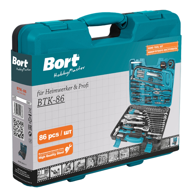 Набор ручного инструмента Bort BTK-86 93412888 в Ярославле