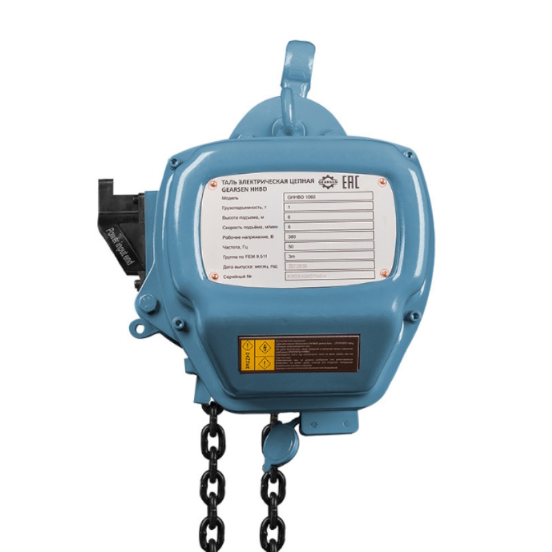Таль электрическая цепная GEARSEN GHHBD 1060-01 J АБ-00014963, HHBD, 1,0 т, 6 м, J-01 в Костроме