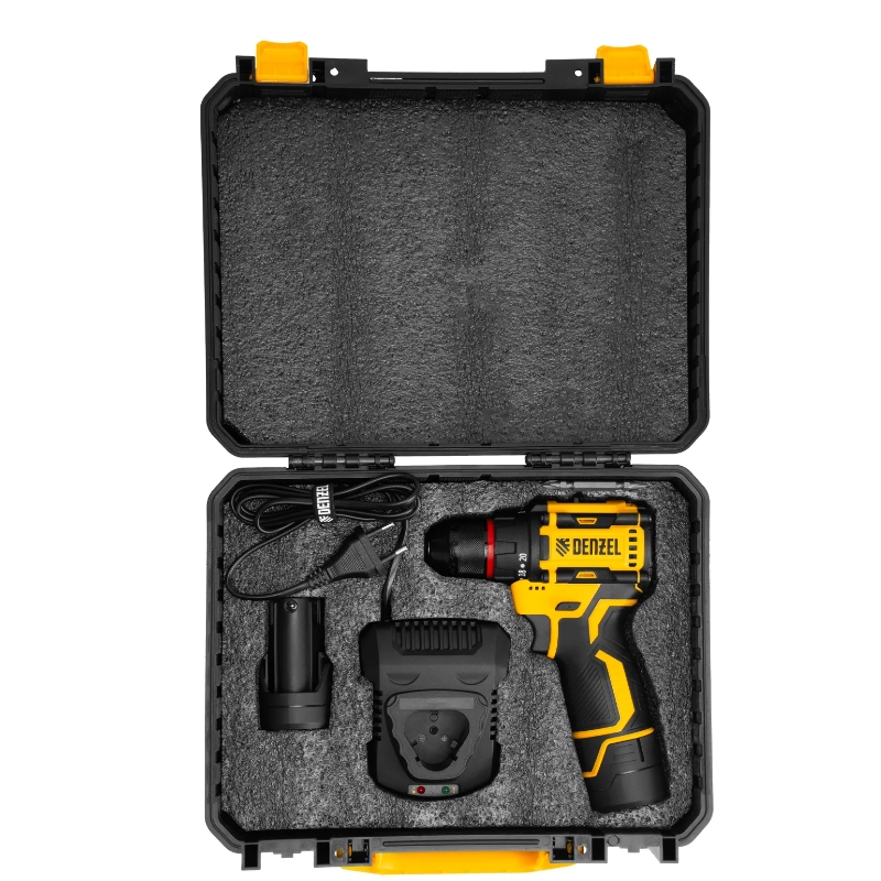 Дрель-шуруповерт Denzel CDH-BL-12 26108, аккумуляторная, бесщеточная,  Li-Ion, 12 В в Костроме