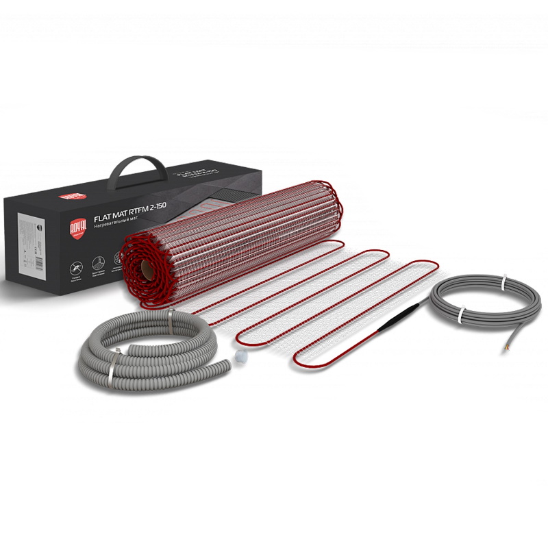 Мат нагревательный Royal Thermo Flat Mat RTFM 2-150-2 НС-1599114 комплект 4090₽