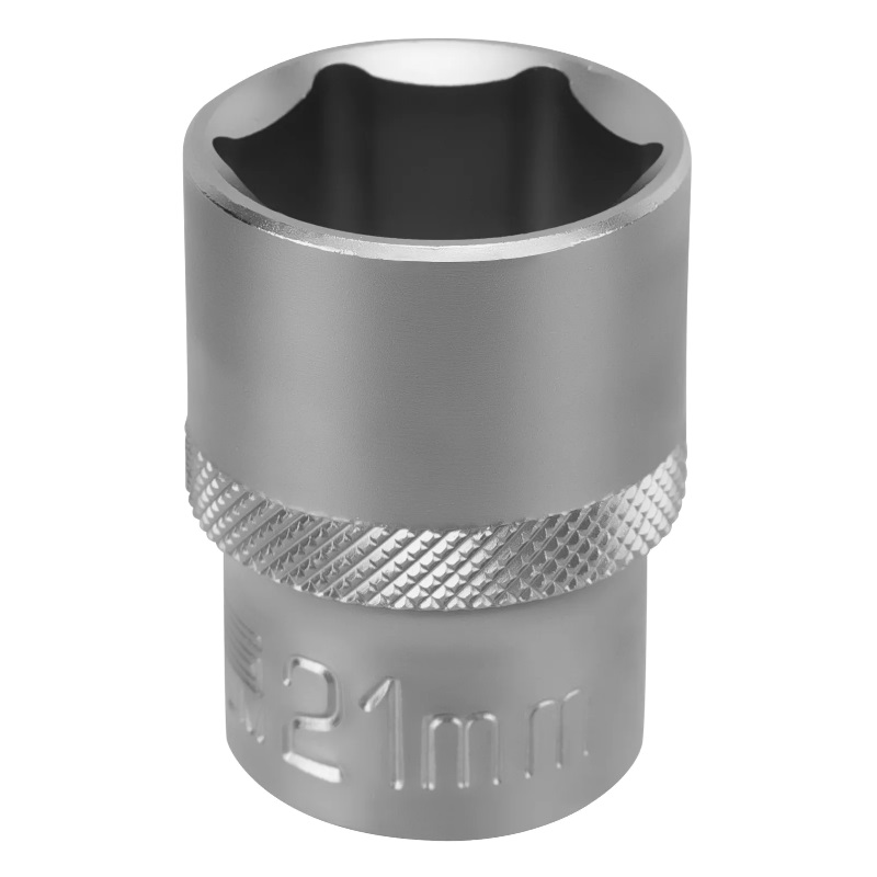 Головка торцевая Stels 13832, 21 мм, 6-гранная, CrV, под квадрат 1/2"