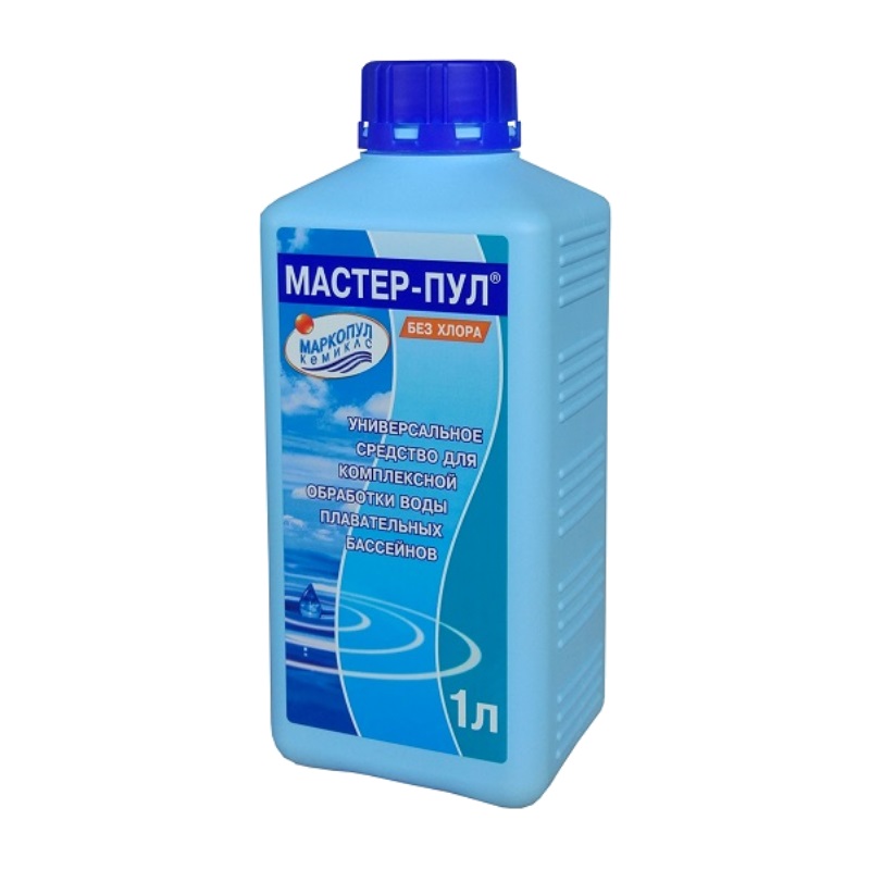 Средство для бассейна Маркопул Кемиклс Мастер-пул ХИМ13 (4 в 1, комплексная обработка воды, 1 л) в Муроме