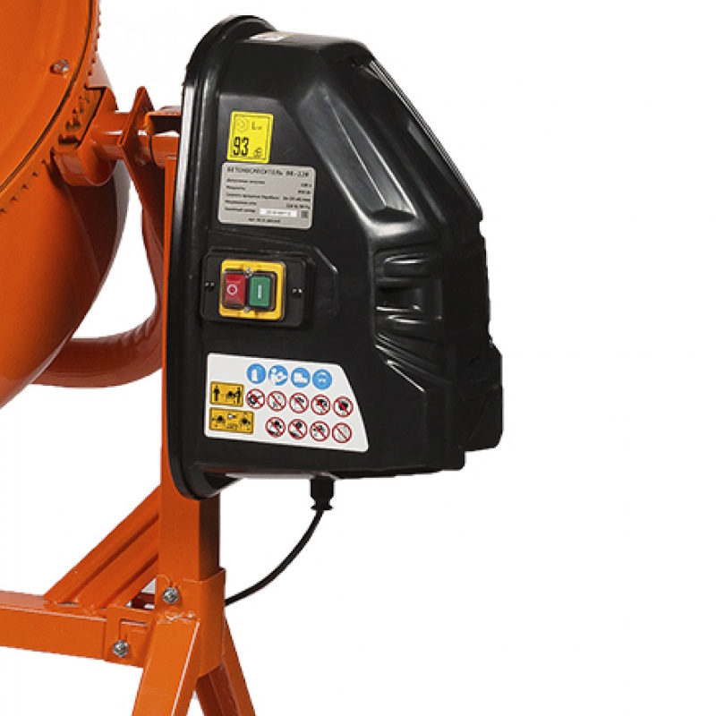Бетоносмеситель Brait BR-240 09.01.006.042 (950W, 240л) чугунный венец, ремень 6PJ630