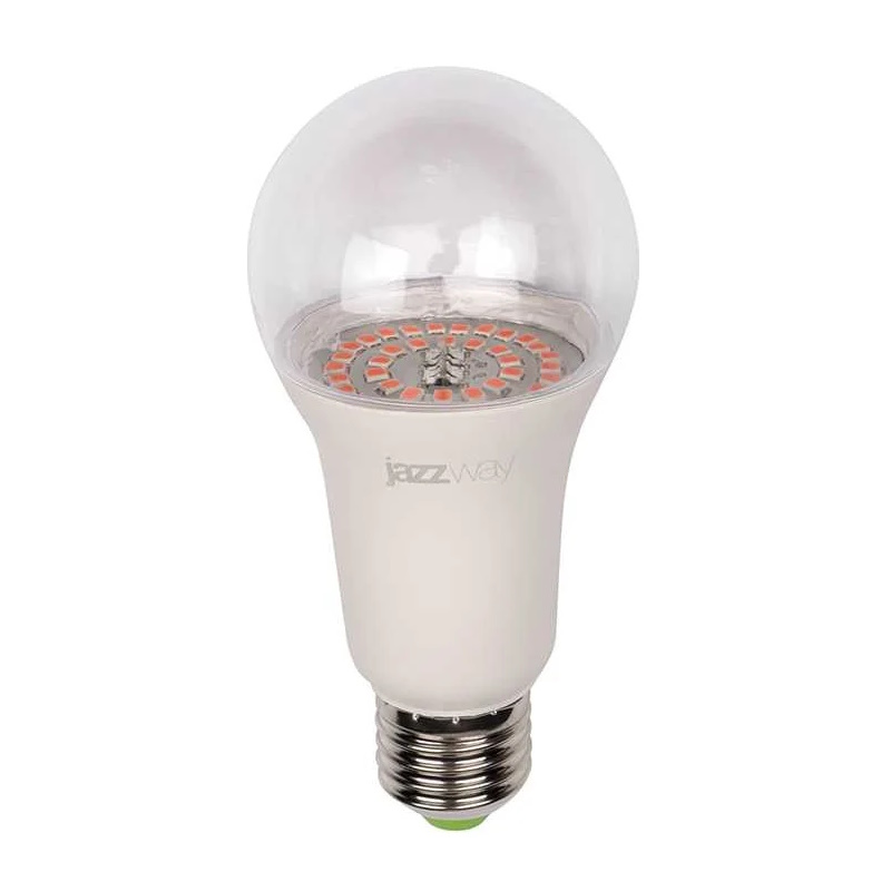 Лампа светодиодная Jazzway PPG A60 Agro 15Вт А60 5049444 1899470, грушевидная,  E27 IP20, для растений  в Череповце