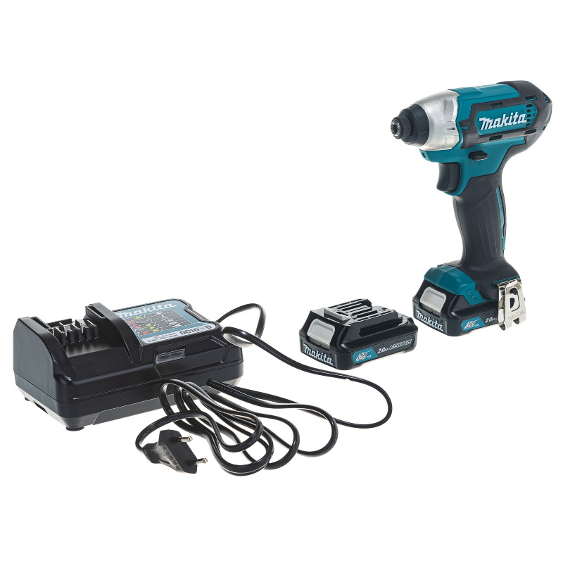 Аккумуляторный винтоверт Makita TD110DWAE (ударный тип, крутящий момент 110 нм, вес 1 кг, подсветка)