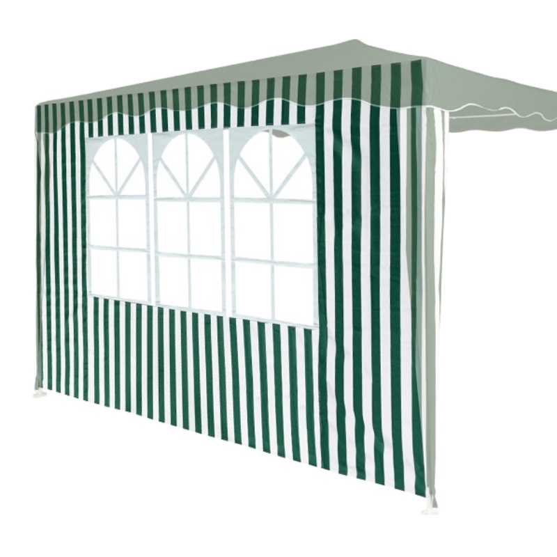 Стенка для садового тента Green Glade 4110 1,95х2,95 м, с окном, полиэстер, зеленая в Переславле