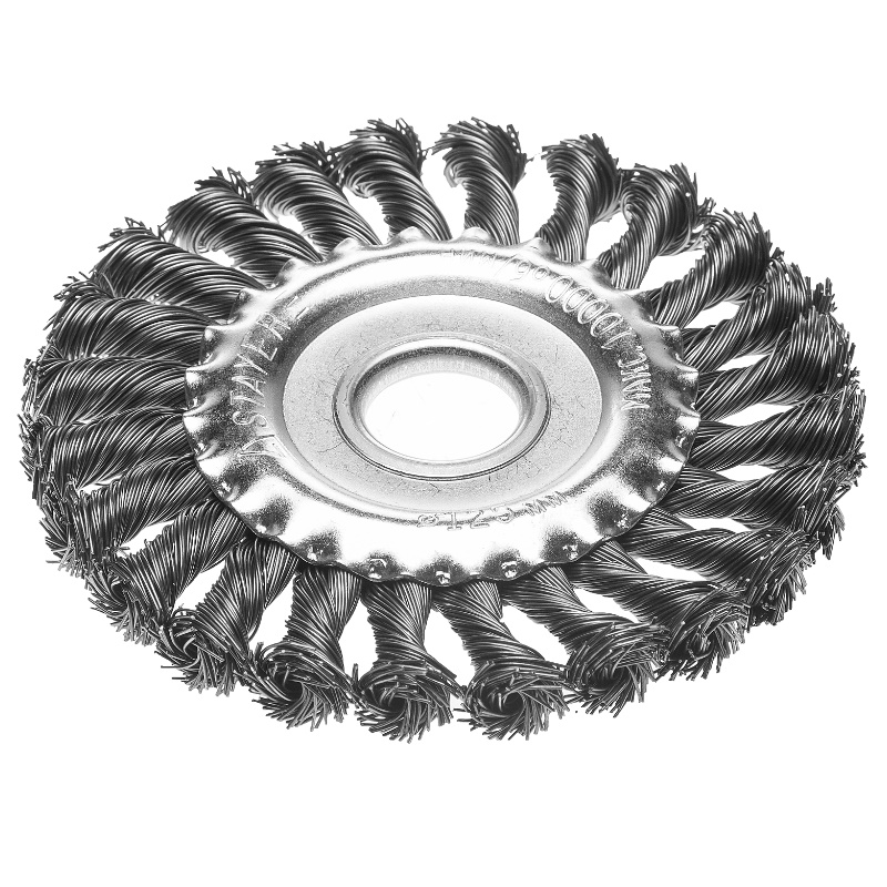 Щетка дисковая PROFESSIONAL для УШМ Stayer 35120-125 жгутированная стальная проволока 05мм 125ммх22мм 476₽