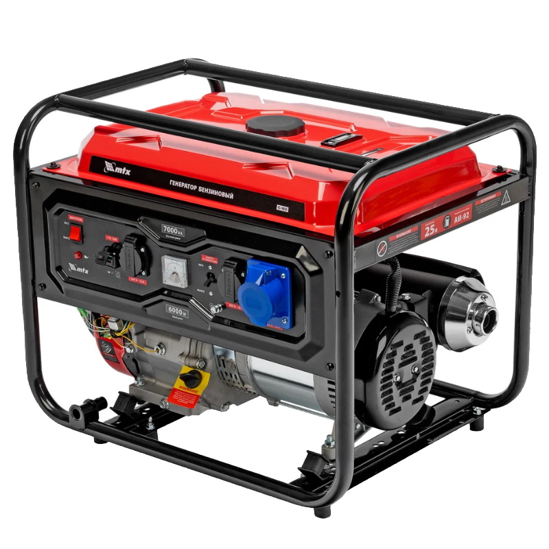 Генератор бензиновый MTX RS-9000 946155, 7 кВт, 230В, ручной стартер