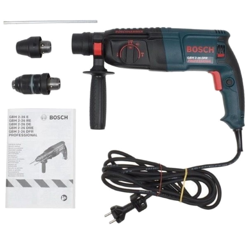 Перфоратор Bosch GBH 2-26DFR 0.615.990.G2F + ветровка в подарок в кейсе, с защитной муфтой в Муроме