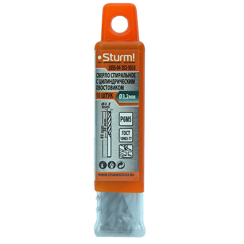 Сверло по металлу Sturm 1055-04-3S2-SS10 в Кинешме