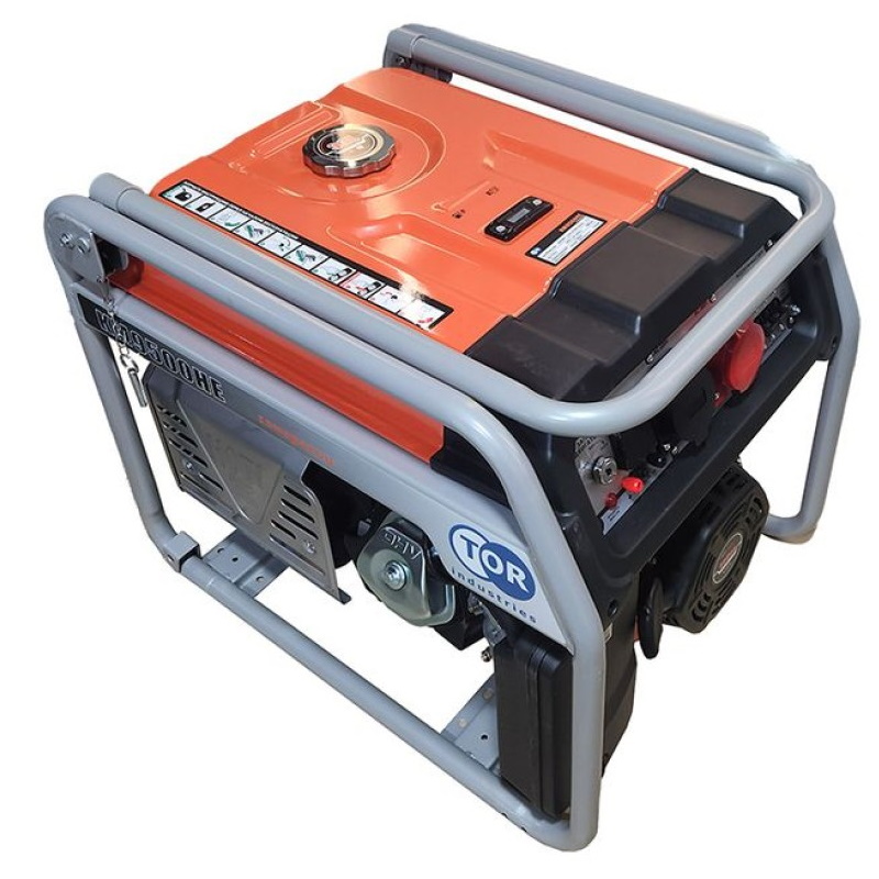 Генератор бензиновый TOR KM6500HE 1045856 5кВт 220В380В с электростартером 55215₽
