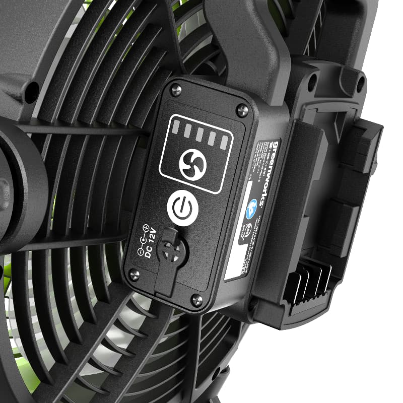 Вентилятор с гибридным питанием Greenworks 3503407 (24V /110-240V, 25,4 см, 14,2 м3/мин, без АКБ и ЗУ) в Кинешме