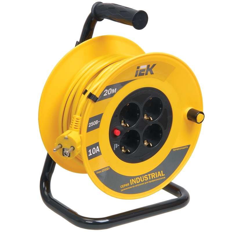 Катушка IEK INDUSTRIAL УК20 WKP14-10-04-20 4 места 2PPE20м 3х10мм2 5730₽