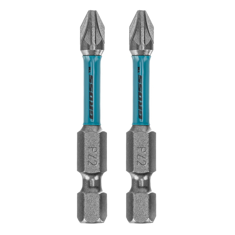 Набор бит торсионных Gross 11488 PZ2x50 мм для ударных шуруповертов 2 шт 168₽