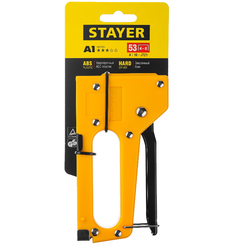 Степлер Stayer Master "A 53" 3140_z01, пластиковый корпус, для тонкой скобы тип 53 (4-8 мм)