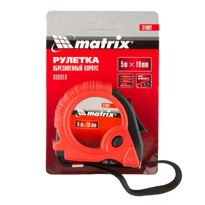 Рулетка Matrix Rubber 31002 (5 м, 19 мм) в Череповце