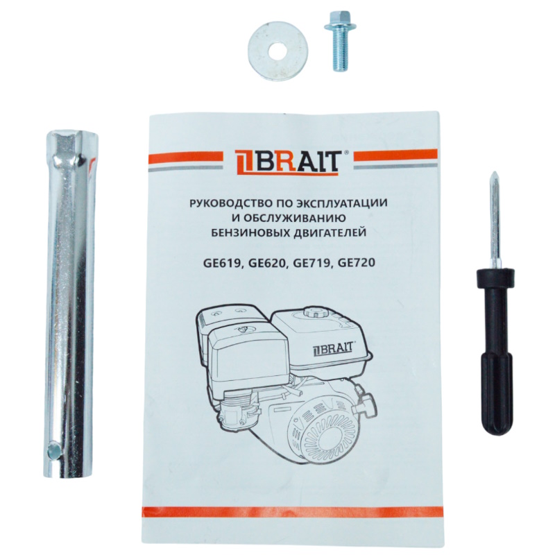 Двигатель бензиновый Brait GE619 03.01.286.095, 6,5л.с., диаметр вала 19мм в Коврове