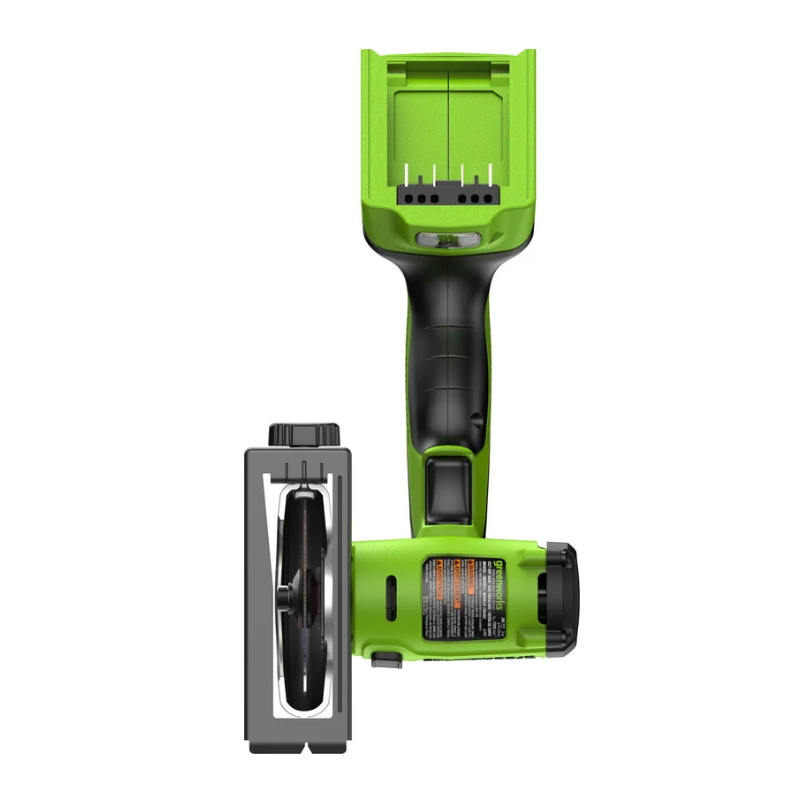 Угловая шлифмашина (болгарка) аккумуляторная Greenworks GD24UCS 3402007CUA, 76 мм, 24 В, плавный пуск, регулировка оборотов в Череповце