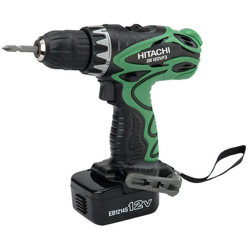 Аккумуляторная дрель-шуруповерт Hitachi DS12DVF3-RB + фонарь