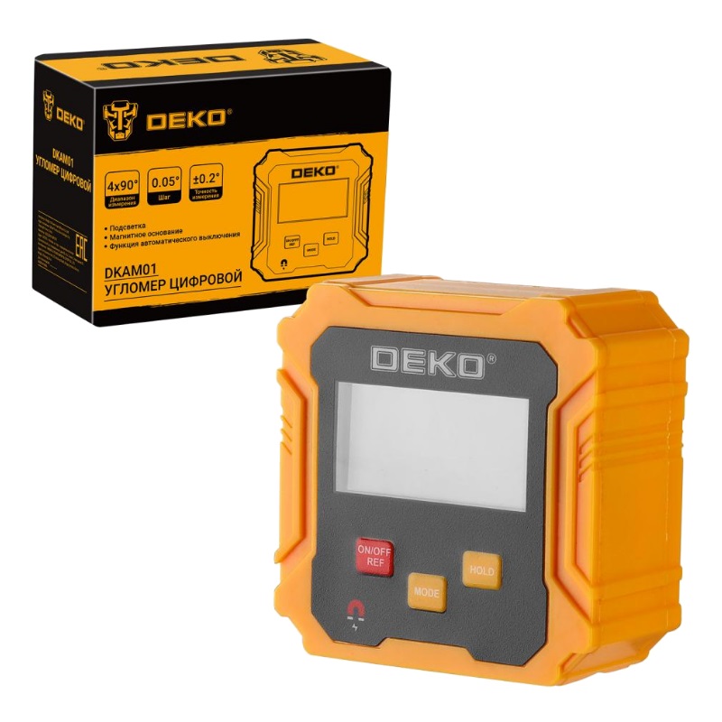 Угломер цифровой Deko DKAM01 065-0244 с магнитным основанием 1152₽