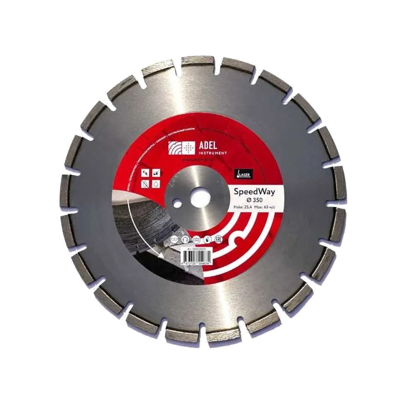 Диск алмазный Adel Instrument SpeedWay 00-00016498, Ø350*3.2*25.4