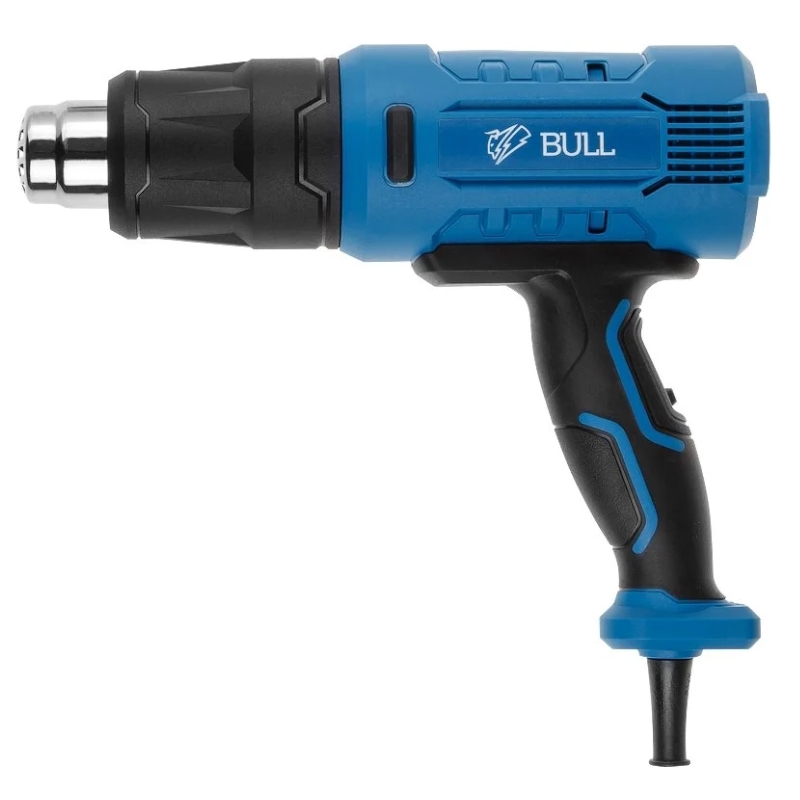 Термовоздуходувка Bull HG 5501 16031326, в чемодане + набор сопл 1800 Вт, 3 скорости, 50-550 °С, ступенчатая регулировка в Туле