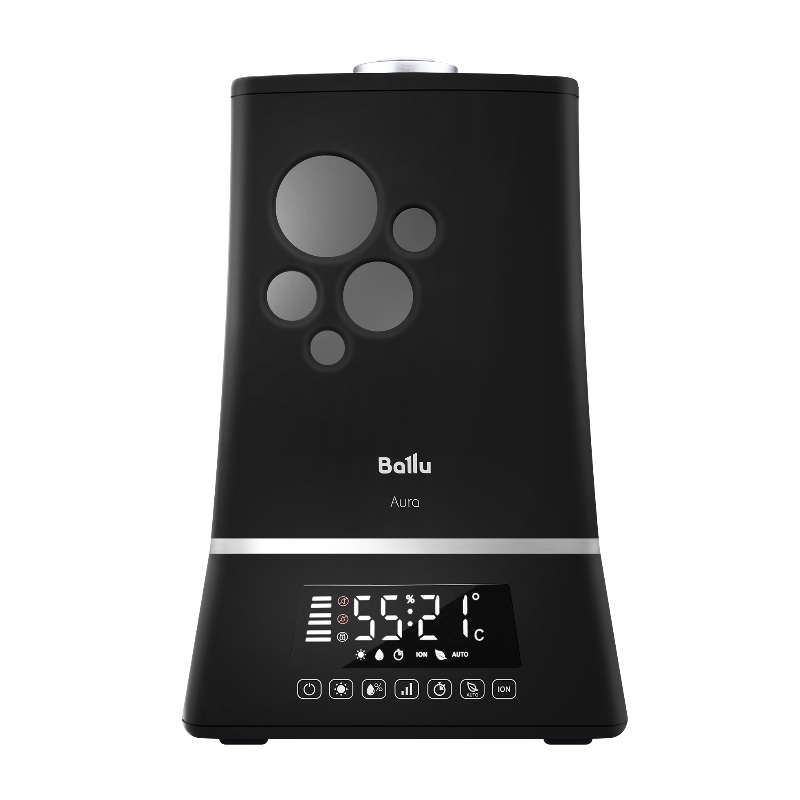 Воздухоувлажнитель для комнаты Ballu UHB-1500 НС-1172321 (с подсветкой, мощность 110 ватт, черный) в Ярославле