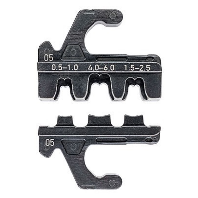 Плашка опрессовочная неизолированные открытые штекеры Knipex KN-973905 MultiCrimp 4863 мм 05-60 мм 3 гнезда 9693₽