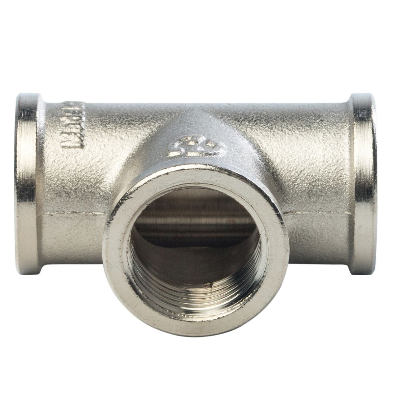 Никелированный тройник Stout SFT-0020-000012, 1/2", ВВ в Иваново