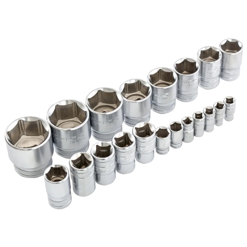 Набор инструментов Gross 14148, 1/4", 1/2", CrV, 120 зубьев, 78 предметов, кейс