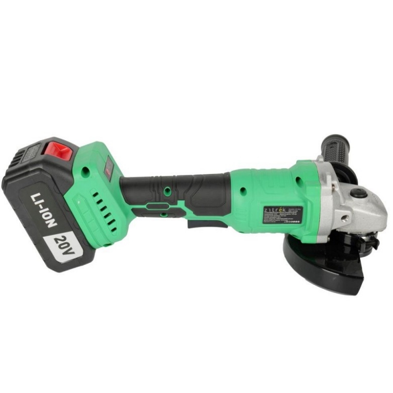 Угловая шлифмашина (болгарка) аккумуляторная Zitrek ZKAG20-125 PRO 083-1078, 125 мм, 20 В, регулировка оборотов в Костроме