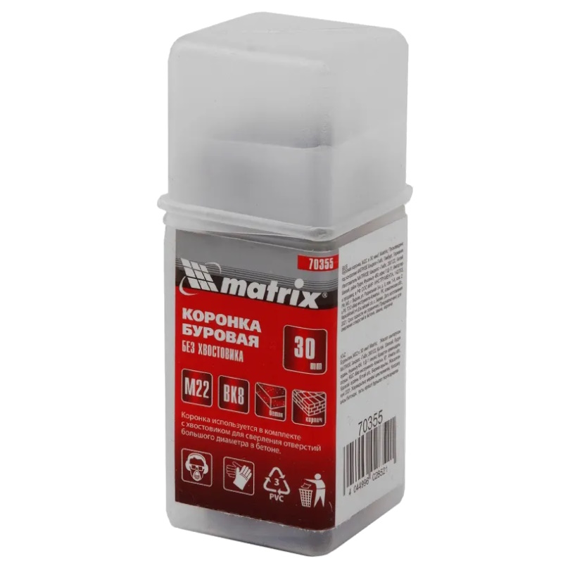 Буровая коронка Matrix 70355, M22 х 30 мм в Кинешме