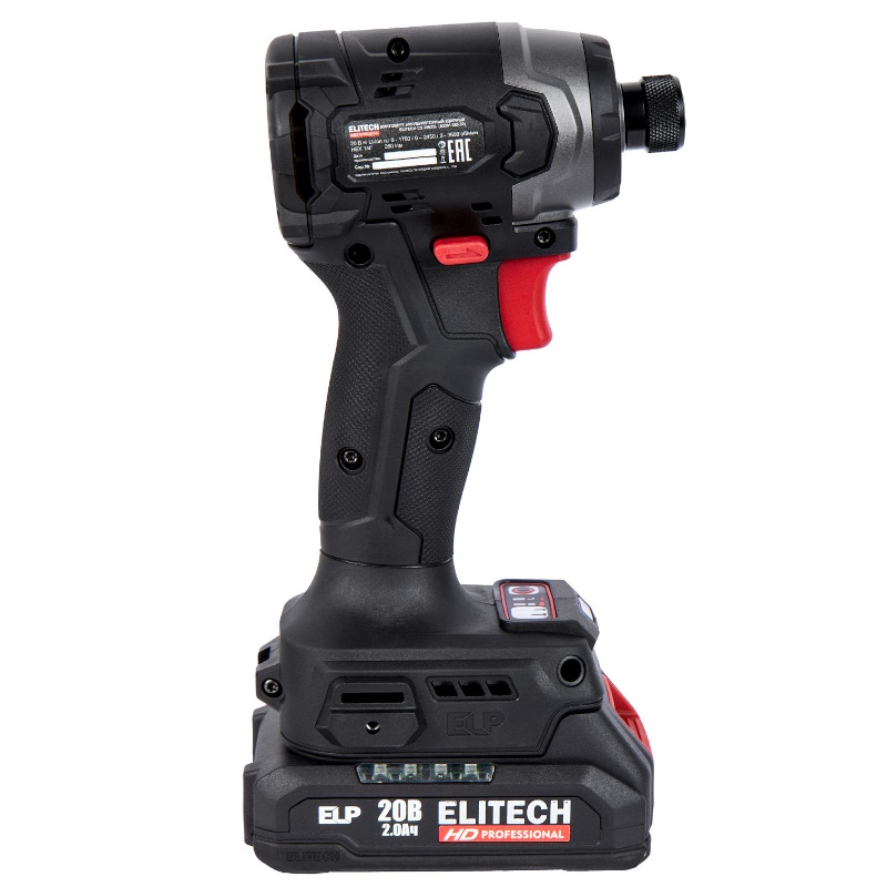 Винтовёрт аккумуляторный Elitech HD 205732 CS 2003SL E2201.055.01, 20 В, 2Ач, Li-Ion в Костроме