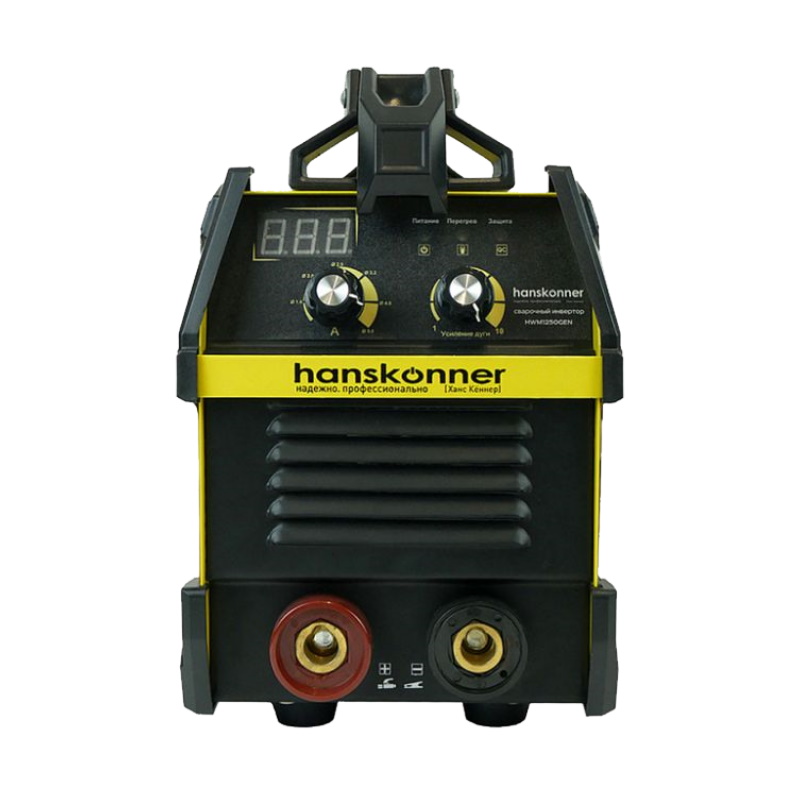 Сварочный инвертор Hanskonner HWM1250GEN (20-250А, ПВ-80%, напряжение 160-250В, работа от генератора)