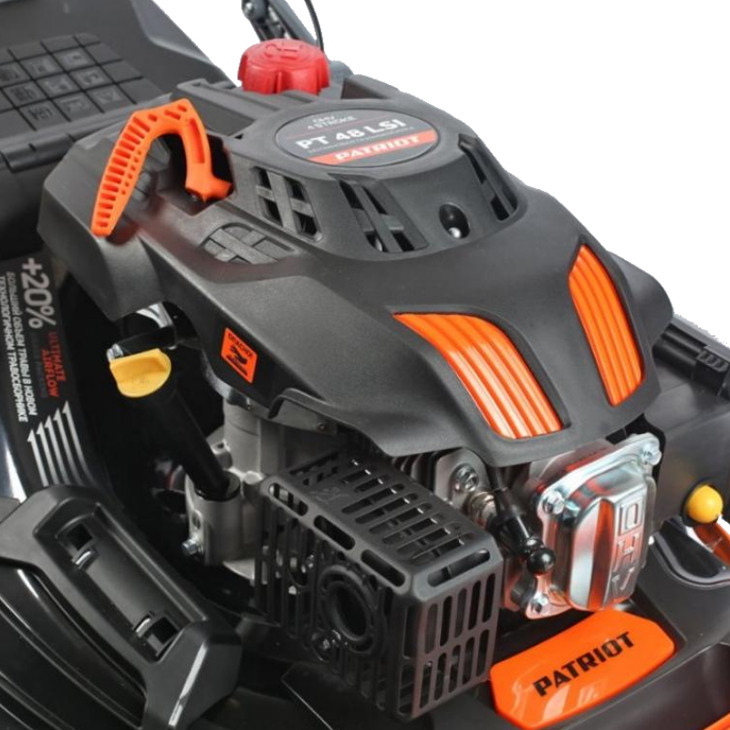 Газонокосилка бензиновая Patriot PT 48LSI Premium, 5,5 л.с., ширина скашивания 47 см, самоходная в Туле