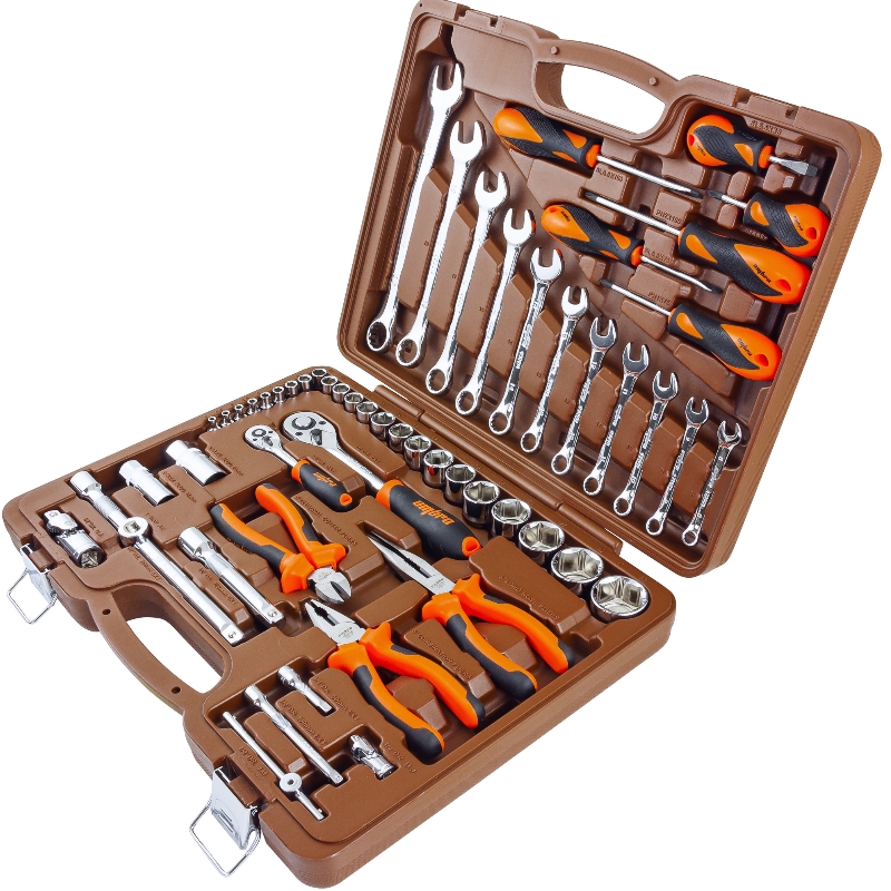 Набор инструмента универсальный Ombra OMT55S, 1/4", 1/2"DR, 55 предметов в Иваново