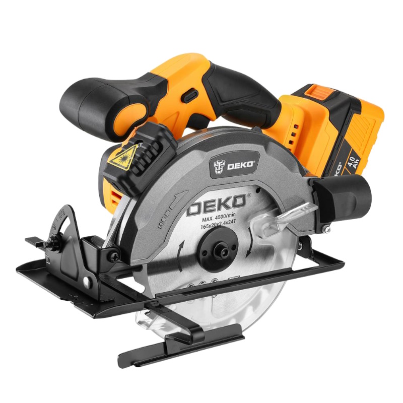 Циркулярная пила Deko DKCS20V 084-1039, аккумуляторная, 20В, 165мм, 1x4.0Ач в Туле