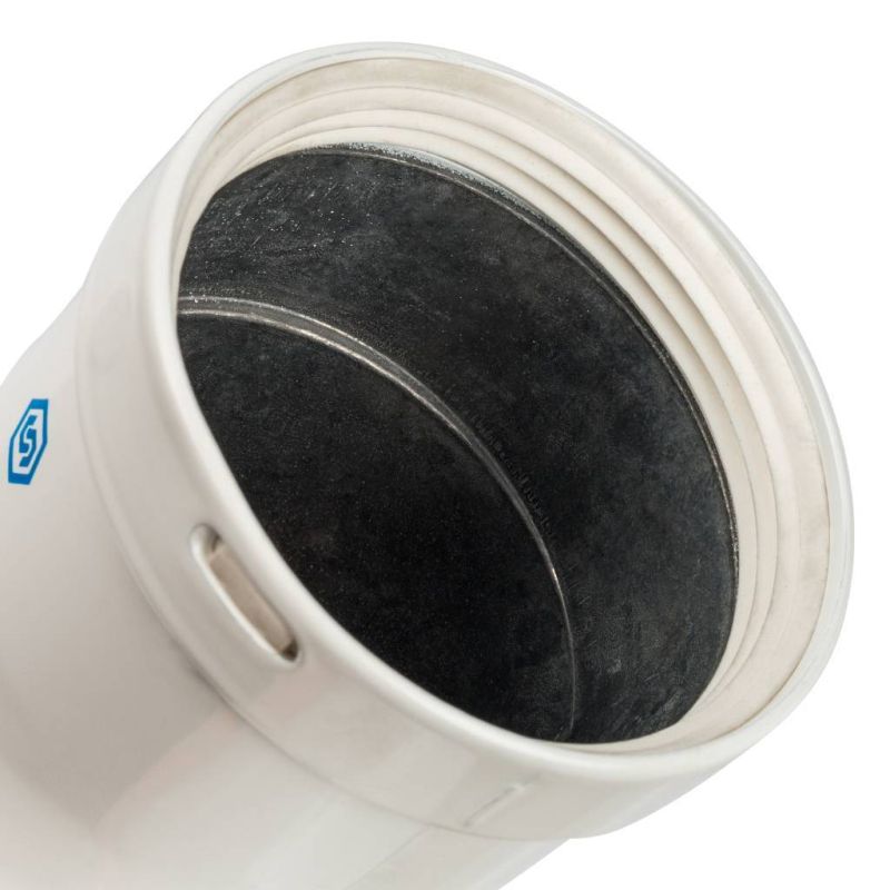 Элемент дымохода отвод 90° Stout SCA-0080-010090 DN80 с инспекционным патрубком в Вологде