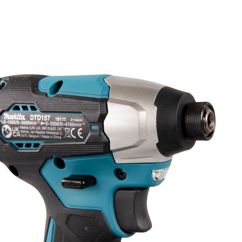 Винтоверт ударный Makita DTD157RTJ, LXT BL 18В, 1/4", 140Нм, 2 Скорости, A- режим, XPT, 2x5Ач, з/у, Makpac в Рыбинске