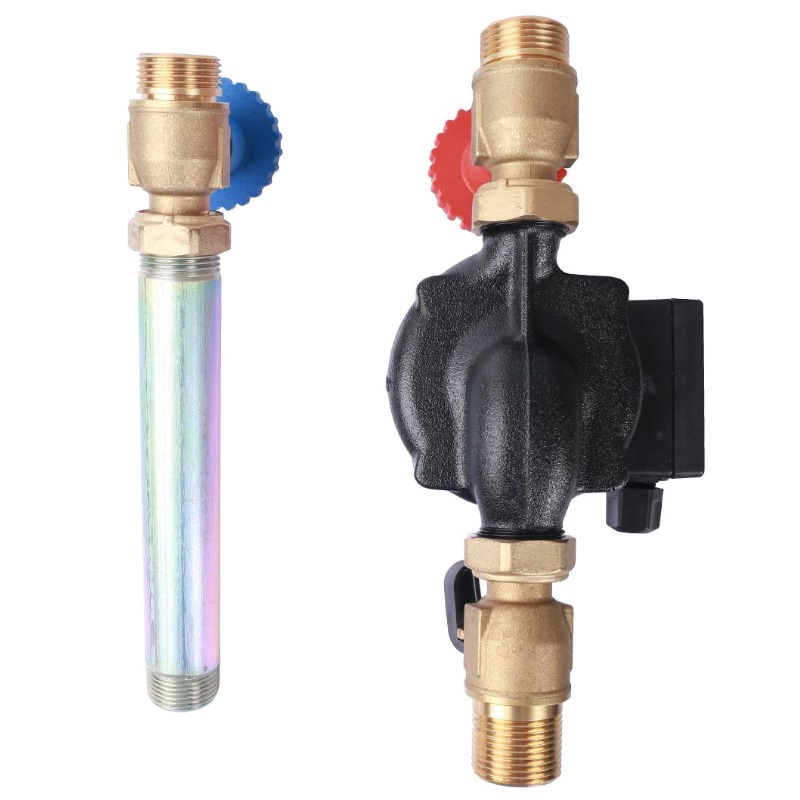 Насосная группа с прямым контуром 3/4" Stout SDG-0001-002002 с насосом Grundfos UPSO 15-65 130 в теплоизоляции