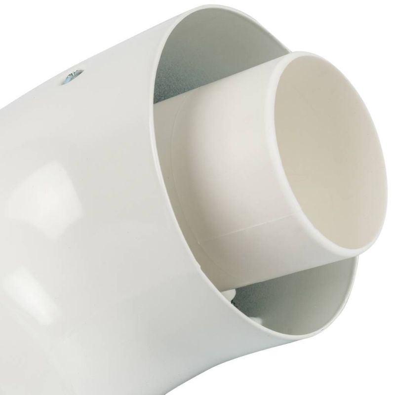 Элемент дымохода конденсационный адаптер Stout SCA-8610-230090 90° DN60/100