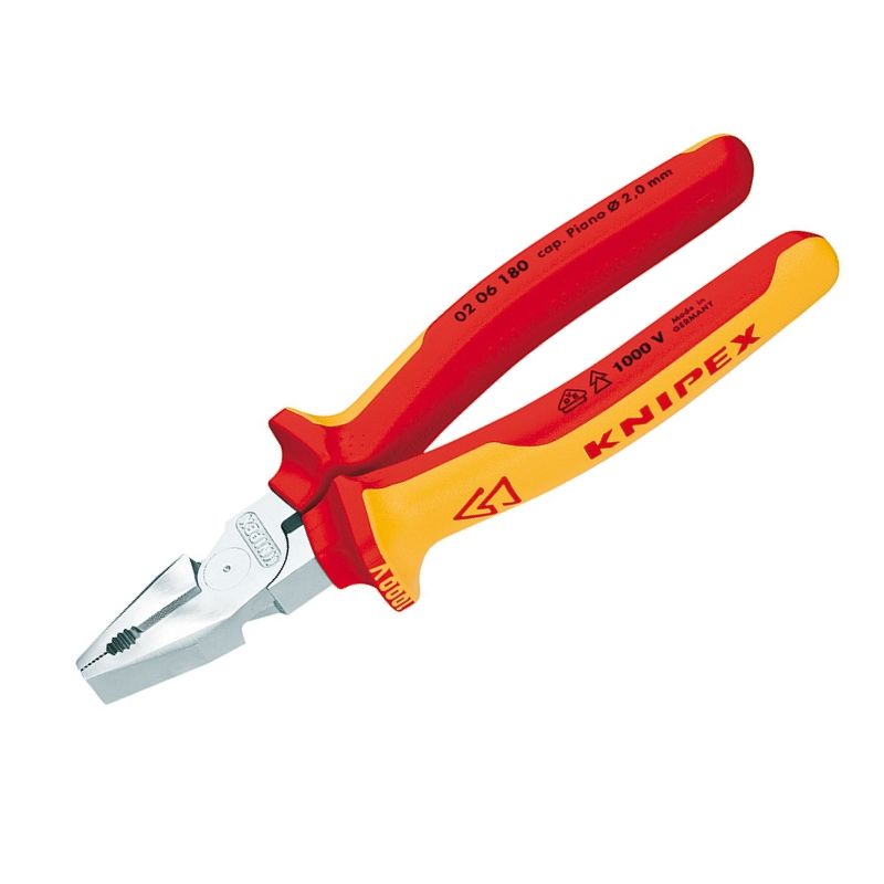 Плоскогубцы комбинированные, особой мощности Knipex KN-0206180, хромированные, 180 мм во Владимире
