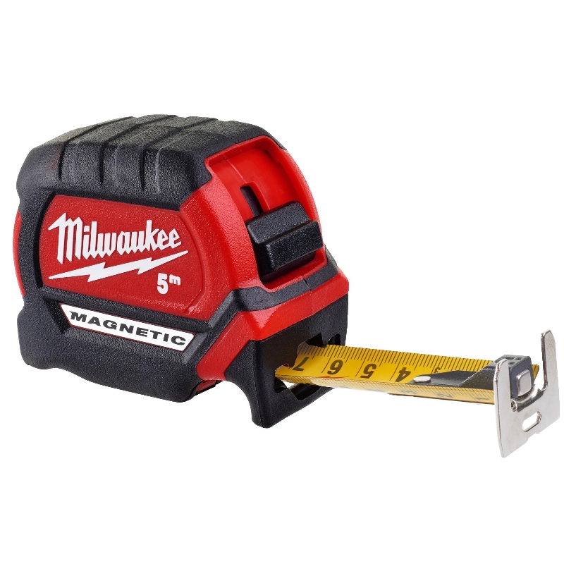 Рулетка Milwaukee MAGNETIC PREMIUM 4932464599, магнитная, GEN III, 5м (ширина полотна 27мм) в Переславле