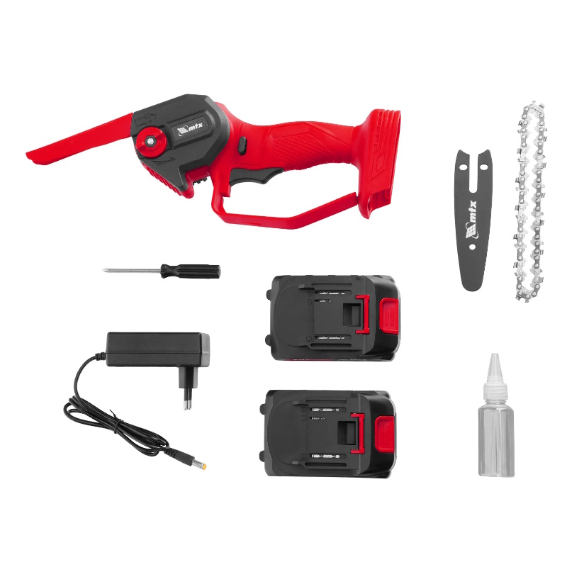 Цепная мини-пила аккумуляторная MTX MCS-100 58640, шина 100 мм, Li-Ion, 20 В в Александрове