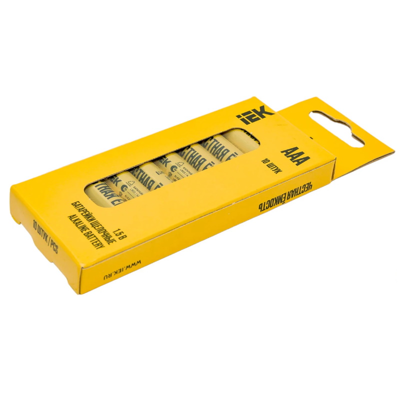 Батарейка щелочная IEK Alkaline ABT-LR03-OP-B10, LR03/AAA, 10шт, бокс в Муроме